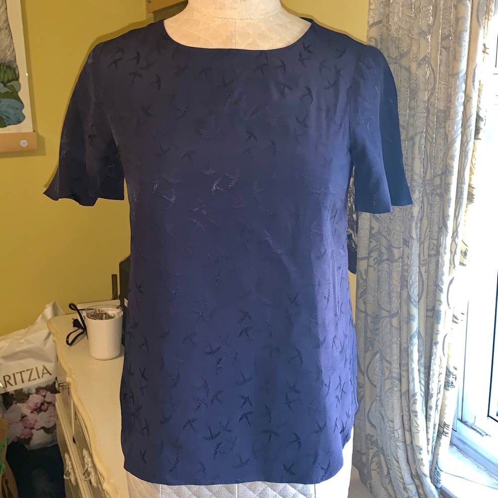 Bird Patterned Blouse - image 1